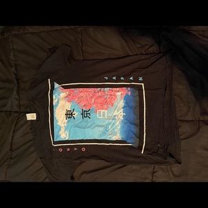 Black T- Shirt with Japan design
